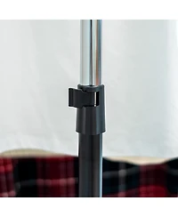 Iris Usa Adjustable Double Rod Clothes Rack, Garment Rack, Clothing Rack with Wheels