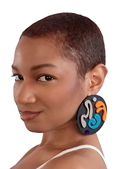 Swanky Designs 3D Circle Studs