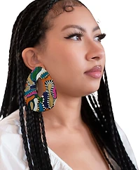Swanky Designs Hand Painted Organic Stud