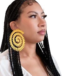 Swanky Designs Spiral Design Earrings