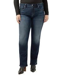 Silver Jeans Co. Plus Size Avery High-Rise Curvy-Fit Slim Bootcut Jeans