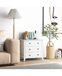 3 Drawer Dresser Chest of Drawers Bedside Table For Bedroom