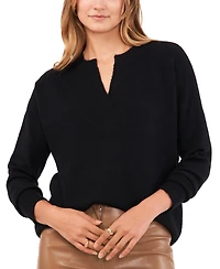 Vince Camuto Women's Cozy V-Neck Dropped-Shoulder Sweater