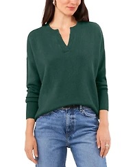 Vince Camuto Women's Cozy V-Neck Dropped-Shoulder Sweater