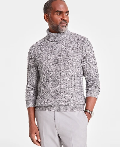 Club Room Men's Chunky Turtleneck Sweater, Created for Macy's