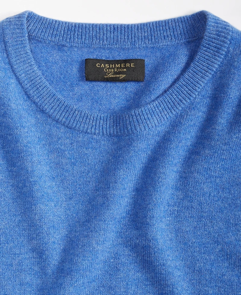 Club Room Men's Crewneck 100% Cashmere Sweater, Macy's Exclusive