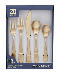 Ornative Percival 20 Piece Flatware Set, Service for 4
