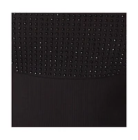 bebe Women's Square Neck Embellished Midi Dress