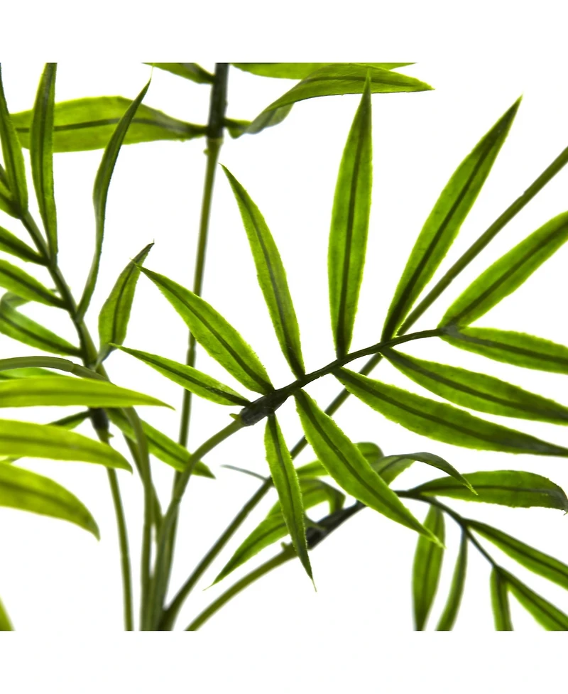 Slickblue Mini Areca Palm Bush for Compact Tropical Decor (Set of 8)