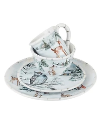 Certified International Winter's Frost 16 Pc. Dinnerware Set, Service for 4