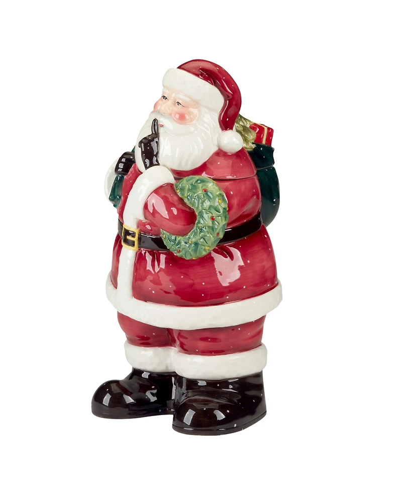 Certified International Santa's Secret 3D Cookie Jar