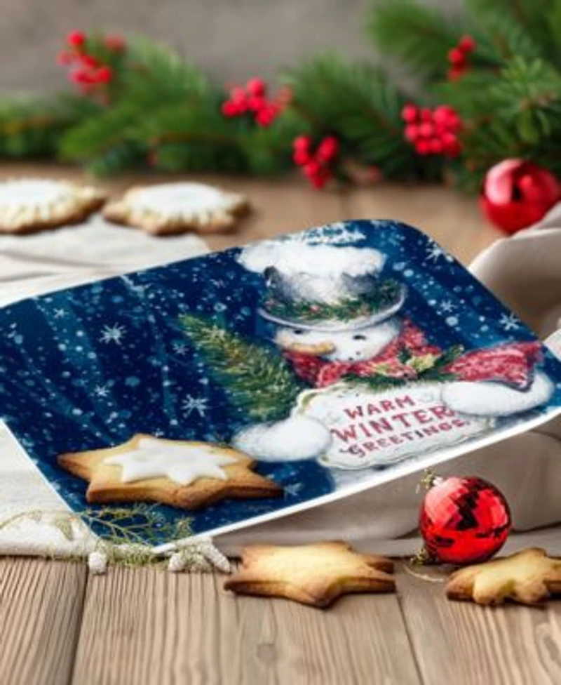 Certified International Snowman Greetings Dinnerware Collection