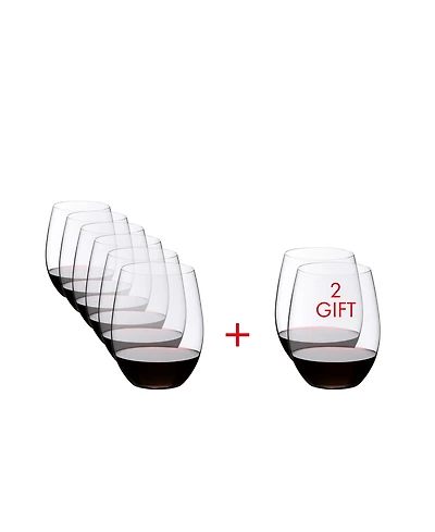 Riedel O Cabernet & Merlot Wine Glasses 8 Piece Value Set