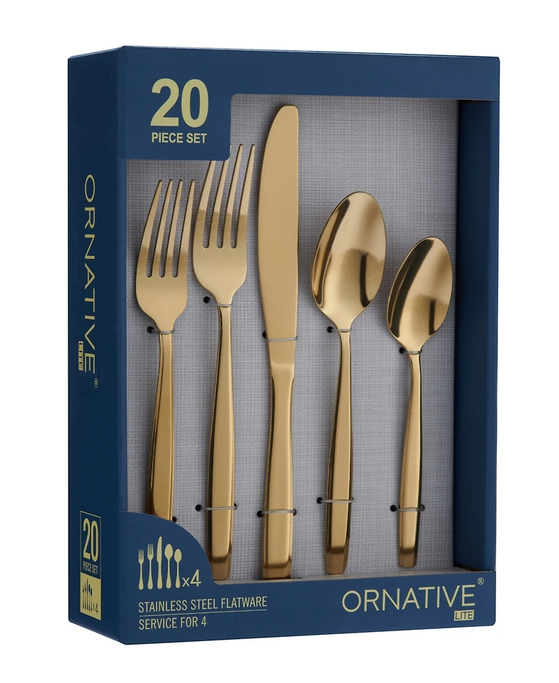 Ornative Amias 20 Piece Flatware Set, Service for 4