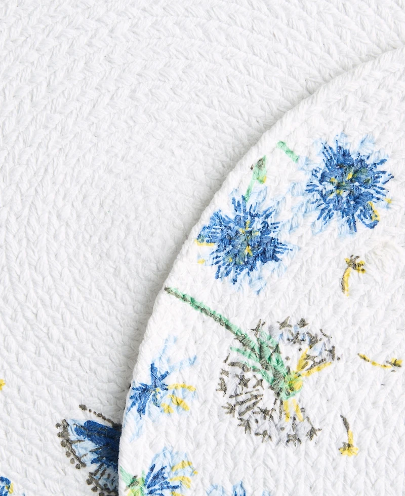 Fiesta Breezy Floral Placemat 15" Round, Set of 4