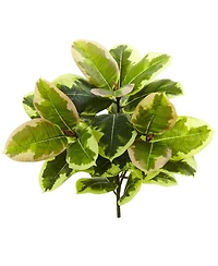Slickblue Rubber Leaf Artificial Plant (Real Touch) for Lifelike Greenery (Set of 3)