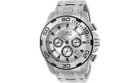 Invicta Men's 22317 Pro Diver Quartz Chronograph Silver Dial Watch