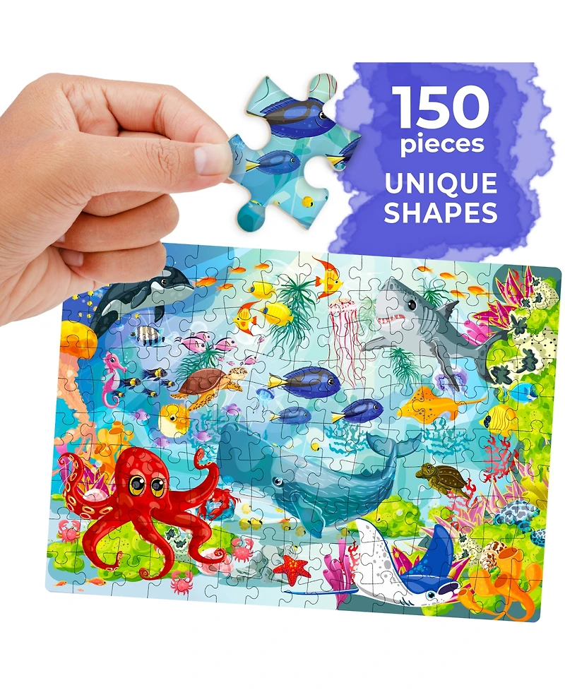 Quokka 3X150 Piece Floor Jigsaw Puzzles for Kids Ages 8-10