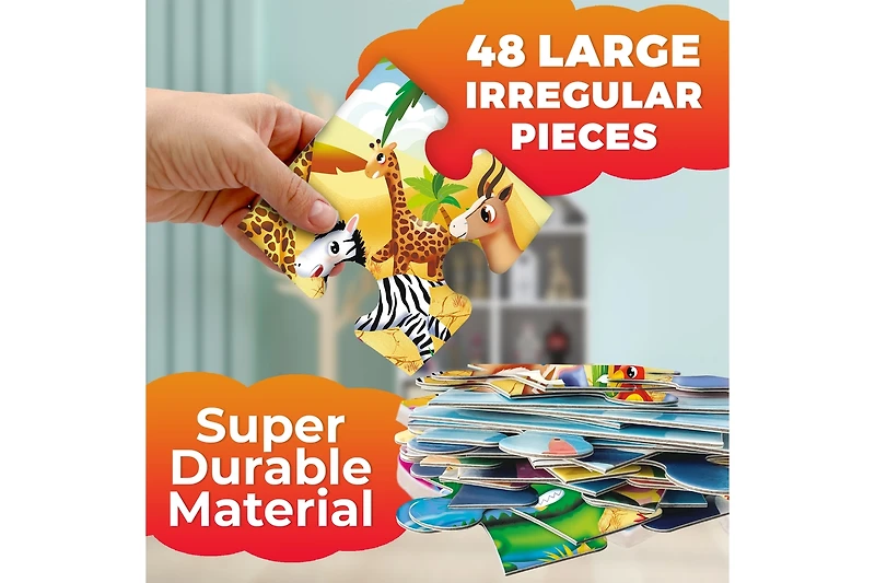 Quokka 2x3 Ft Giant Floor Puzzles for Kids Ages 4-6