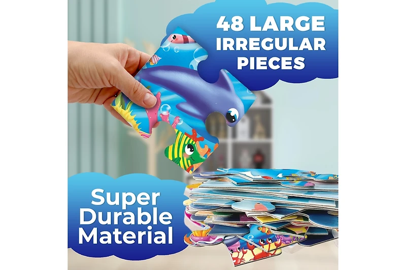 Quokka 2x3 Ft Giant Floor Puzzles for Kids Ages 4-6