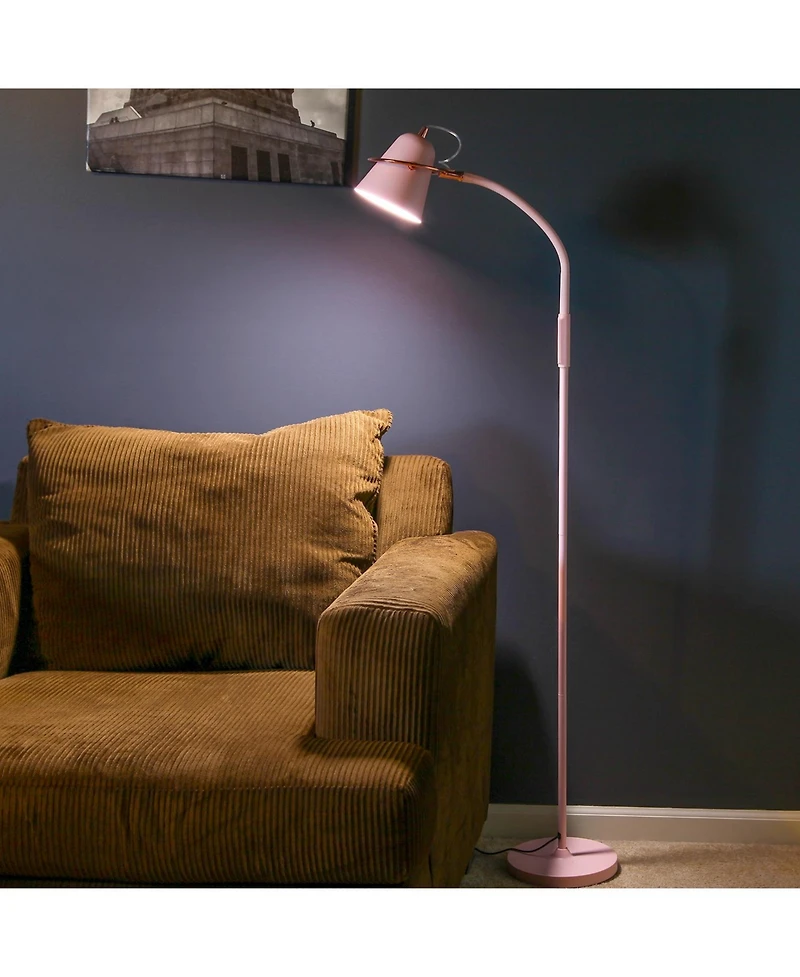 Zoey 65" Led Gooseneck Floor Lamp with Adjustable Light Colors