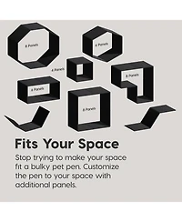 Iris Usa 24" Exercise 4-Panel Pet Playpen with Door, Dog Playpen, Puppy Playpen, for Small and Medium Dogs, Keep Pets Secure, Easy Assemble, Rust-Free