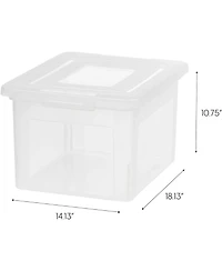 Iris 4 Pack Letter/Legal Size File Box
