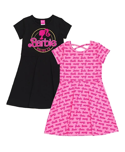 Barbie Girls 2 Pack Skater Dresses to