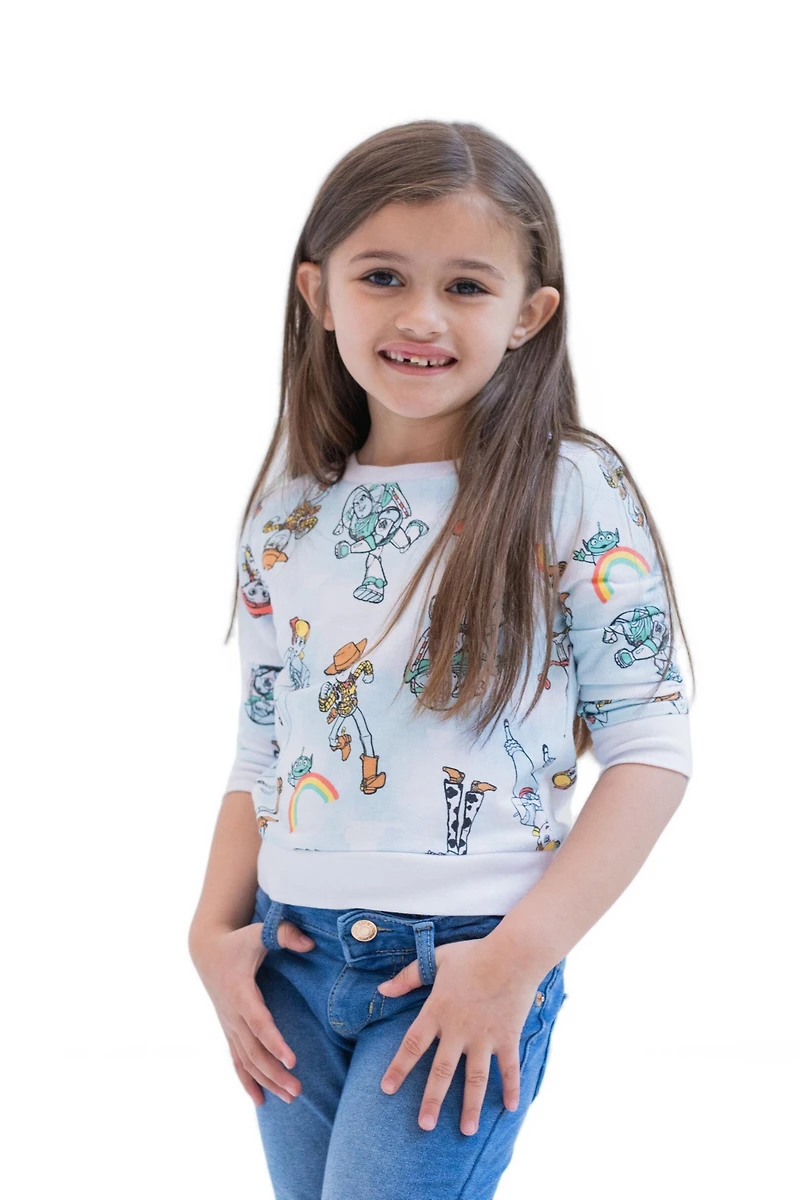 Toy Story Little Girls Moana Frozen Minnie Mouse Princess Nightmare Before Christmas Lion King Mickey Lilo & Stitch Sweatshirt