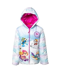 Paw Patrol Toddler Girls Everest Rubble Marshall Zip Up Puffer Jacket to