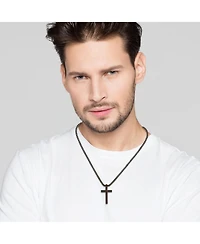 Lucky Brand Black Cross Pendant 22" Chain