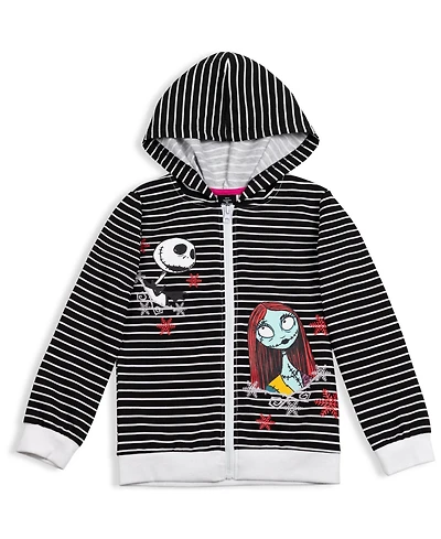 Nightmare Before Christmas Girls Zip-Up Hoodie
