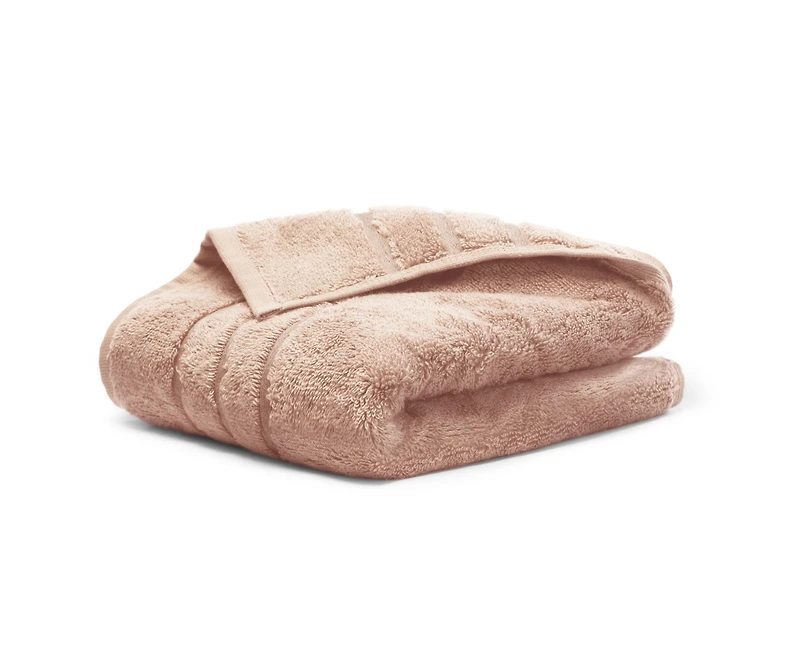 Cariloha Hand Towel | Blush | 16"x24" | Turkish Cotton & Viscose Material Blend | Extra Smooth, Odor Resistant and Highly Absorbent