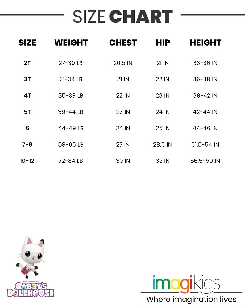 Gabby's Dollhouse Girls Dreamworks Pandy Paws Cakey Cat French Terry Dress