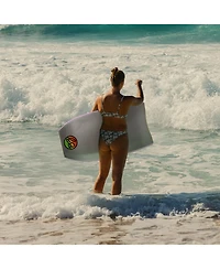 Bz T-10 42" Bodyboard, Clipped Crescent Tail Body Board with Hdpe Slick Pe Core, 8lb Green Cell Deck for Beach Surfing