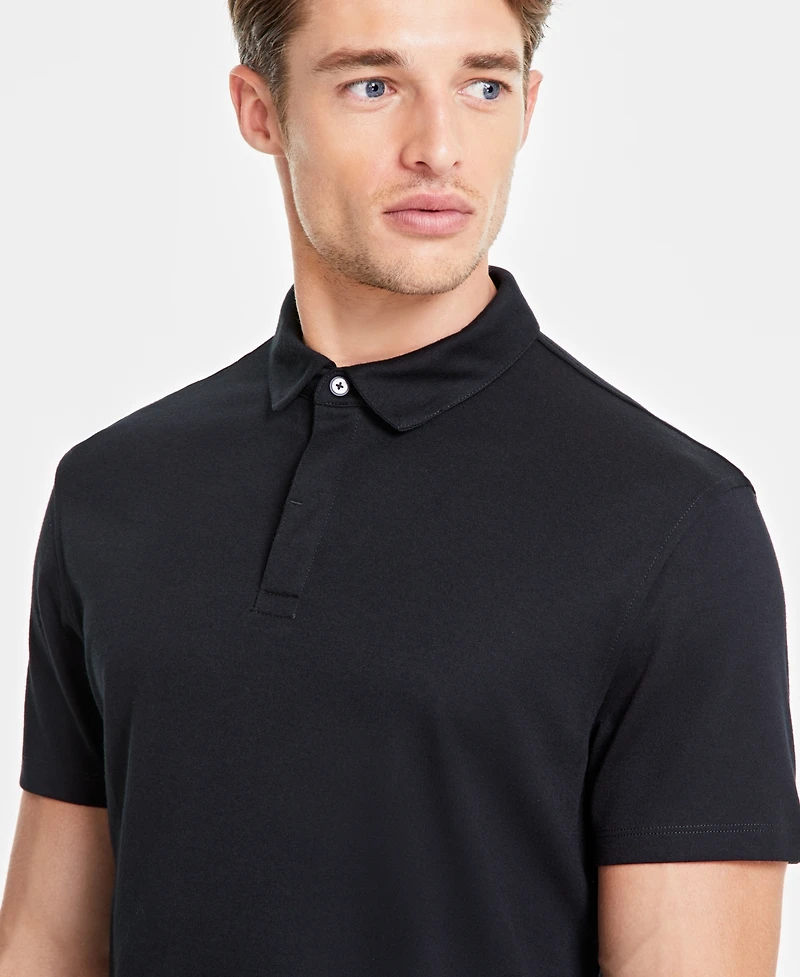 Alfani Men's AlfaTech Stretch Solid Polo Shirt, Created for Macy's