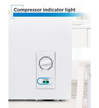Black+Decker 2.7 Cu. Ft. Compact Chest Freezer, Deep Freezer Holds Up To 94.5 Lbs. of Frozen Food, Removable Storage Basket, Mechanical Temperature Co