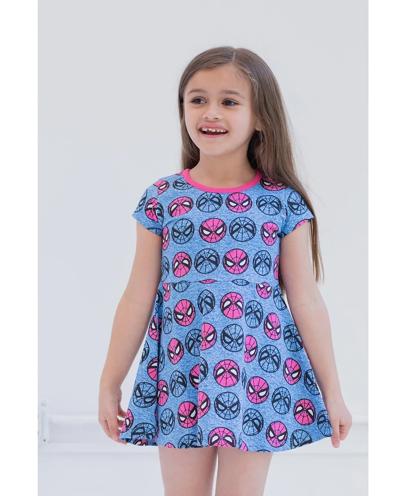 Marvel Toddler Girls Spider-Man Spider-Girl French Terry Skater Dress to