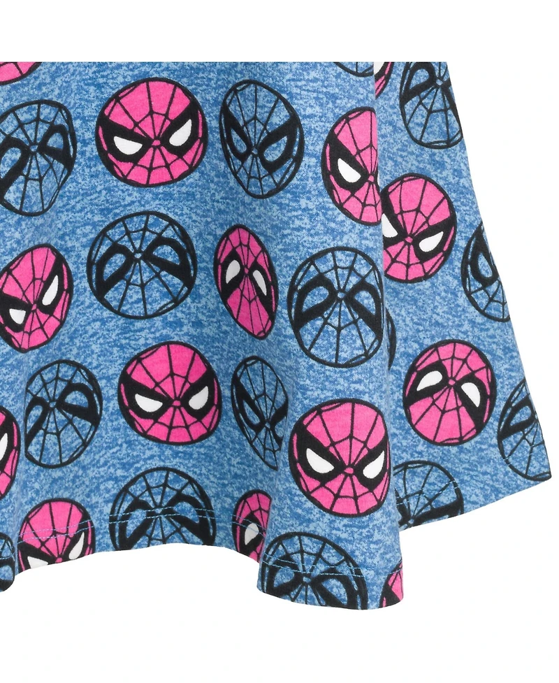 Marvel Toddler Girls Spider-Man Spider-Girl French Terry Skater Dress to