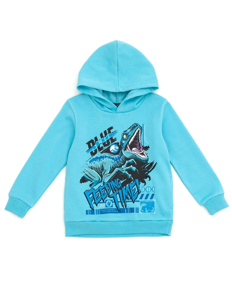 Jurassic Park Boys World Dinosaur T-Rex Fleece Pullover Hoodie