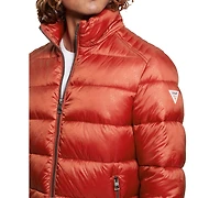 Guess Men's Adam Puffer Jacket with Removable Hood