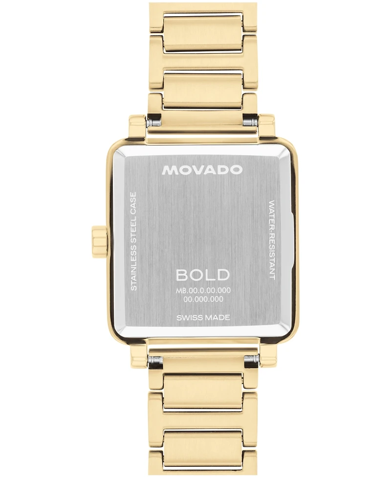 Movado Women's Bold Evolution 2.0 Swiss Quartz Ionic Plated Light Gold Steel Watch 26mm