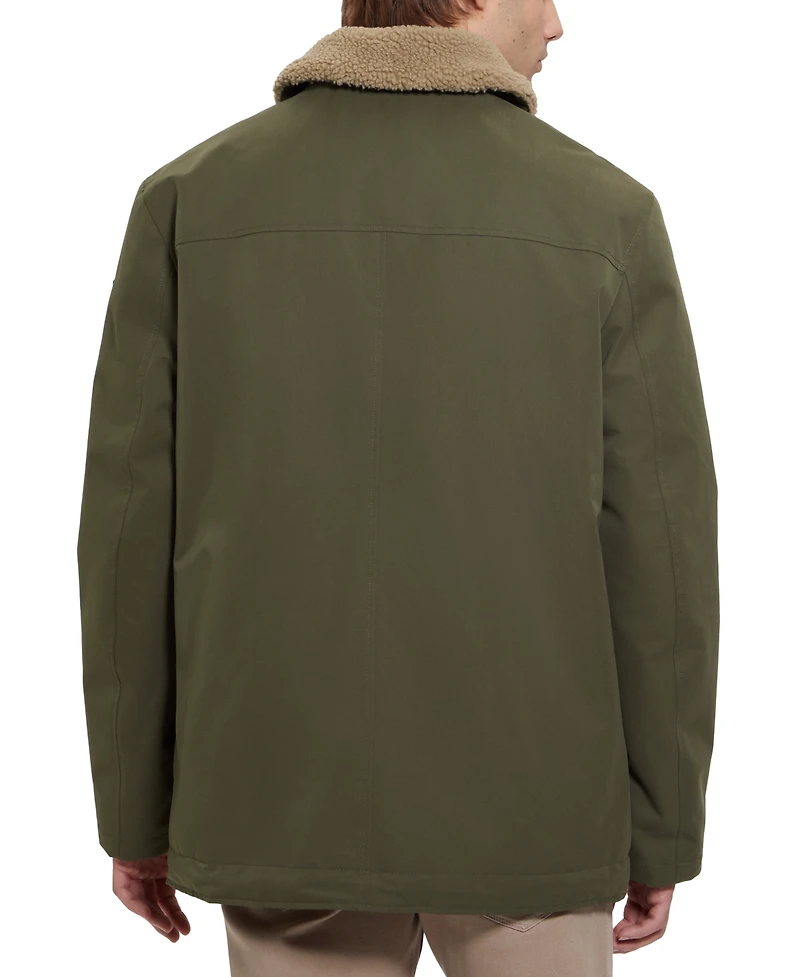 Guess Men's Sherpa Lined Coach Jacket