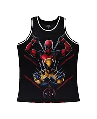 Lids Men's Black Deadpool Wolverine Big Print Basketball Jersey