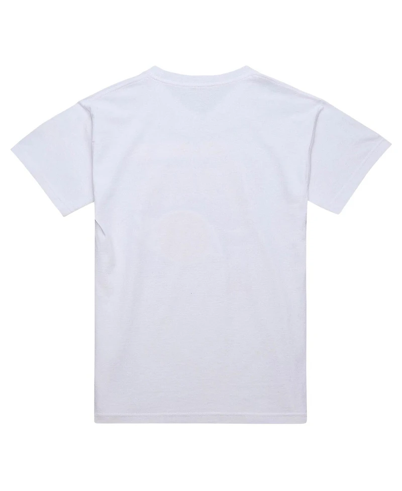Mitchell & Ness Men's White Boston Celtics Hardwood Classics Vintage Warm Up T-Shirt