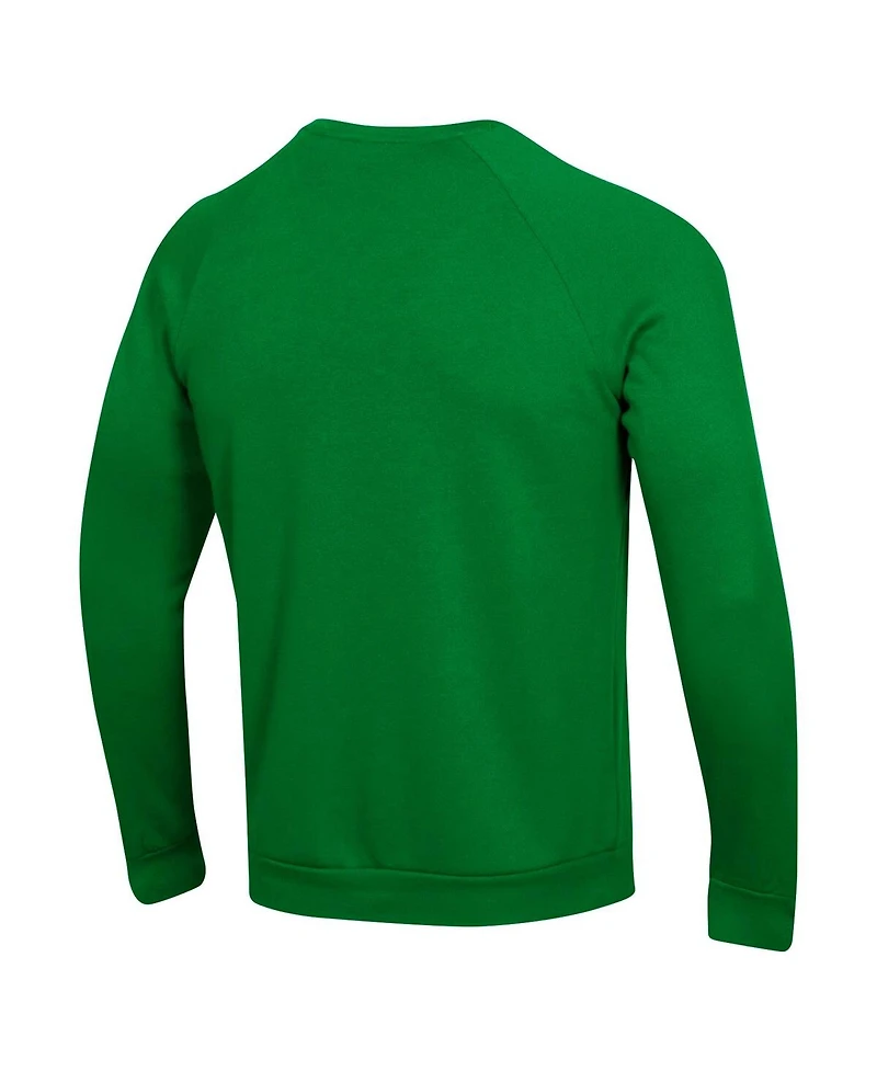 Under Armour Men's Notre Dame Fighting Irish 2024/25 Sideline Wordmark Rival Raglan Pullover Sweatshirt