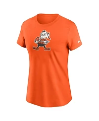 Nike Women's Orange Cleveland Browns Primary Logo T-Shirt