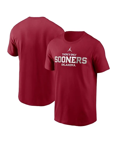 Jordan Men's Crimson Oklahoma Sooners Local Campus T-Shirt