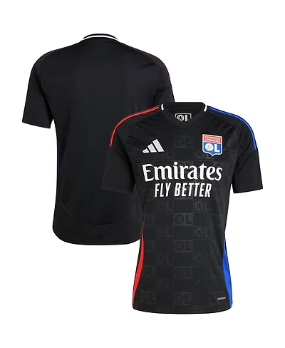 Adidas Men's Black Olympique Lyonnais 2024/25 Away Replica Jersey
