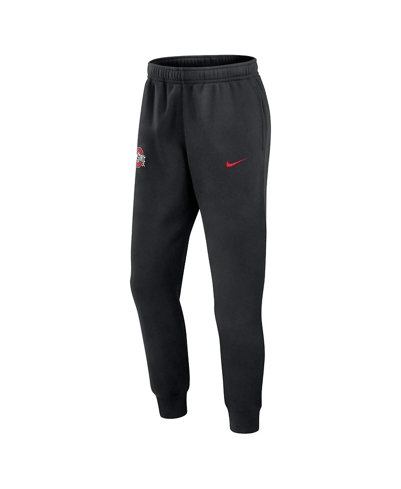 Nike Men's Black Ohio State Buckeyes Sideline Club Fleece Joggers